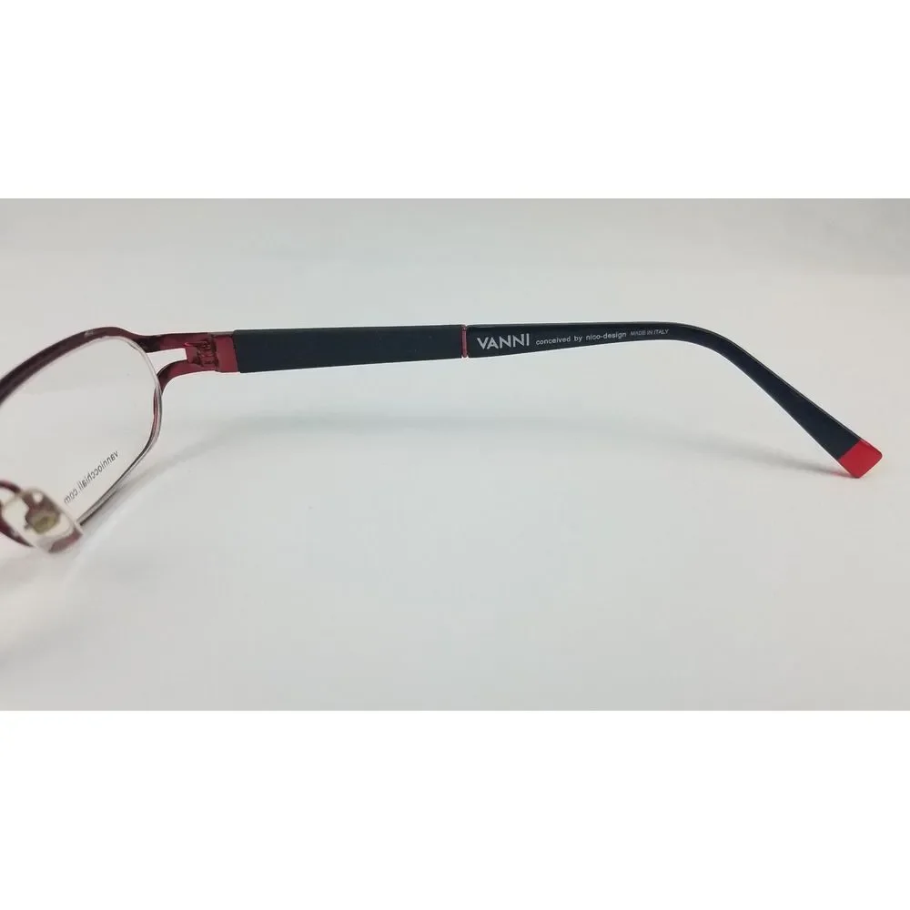 Vanni Occhiali Eyewear VK4502 Size: 48-15-135 Color red/blk‎ Rx frame